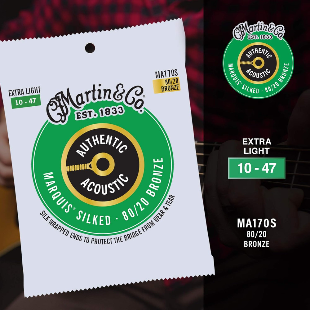 Authentic Acoustic Guitar Strings - Marquis Silked