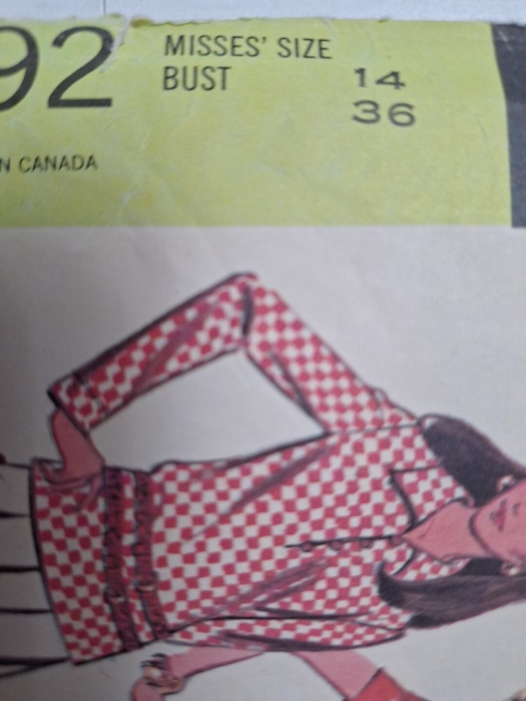 Blouse Top 14 McCalls 2192 Sewing Pattern VTG Cut Scoop Collared Button Easy