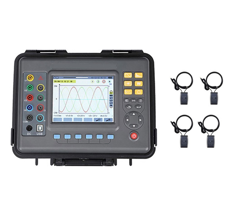 3 Phase Energy Quality Meter Analyzer With Flexible Coil Current Sensor Ф300mm