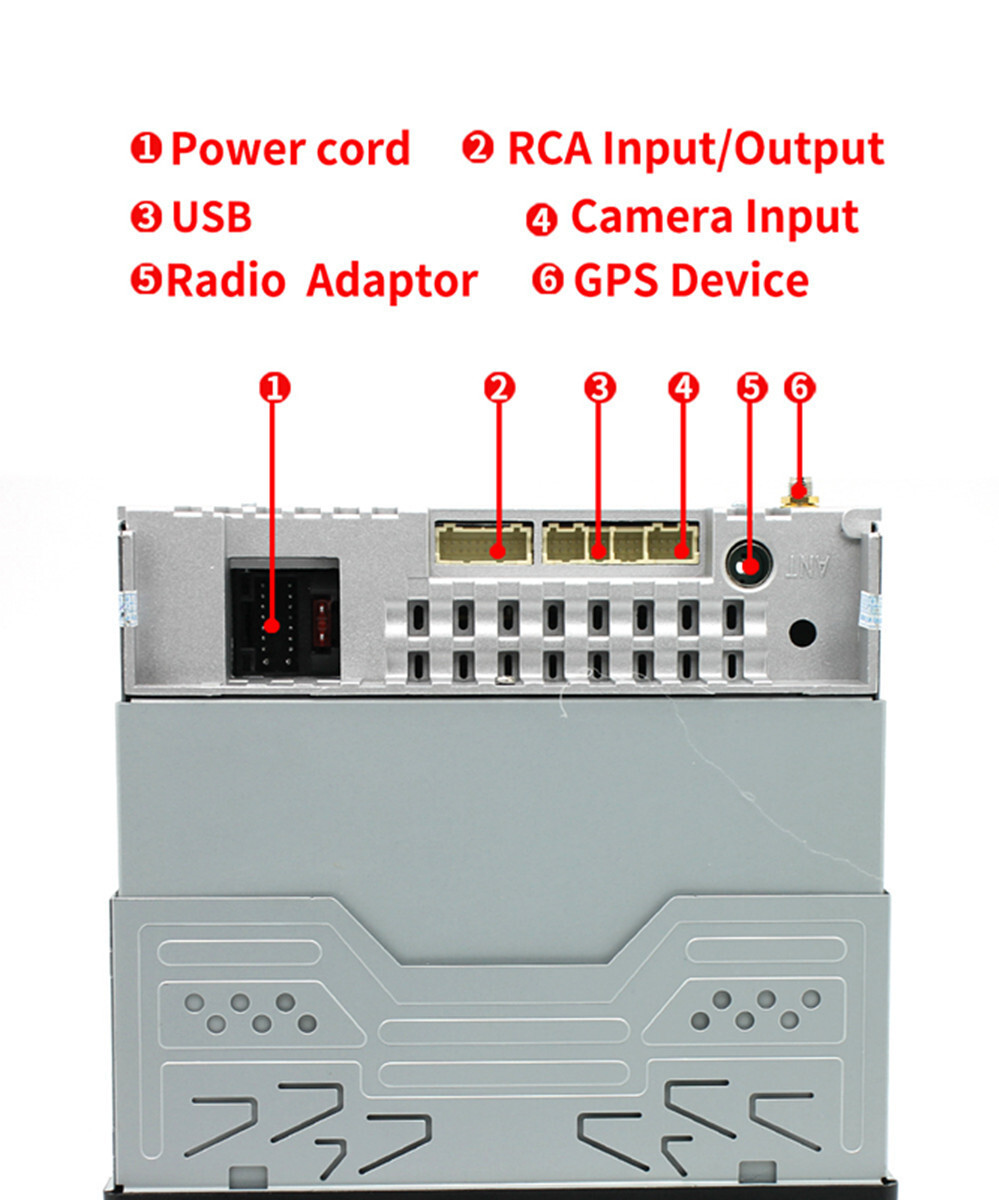 Stereo Car Radio For Carplay GPS Bluetooth Touch Screen Video Player Mirror Link
