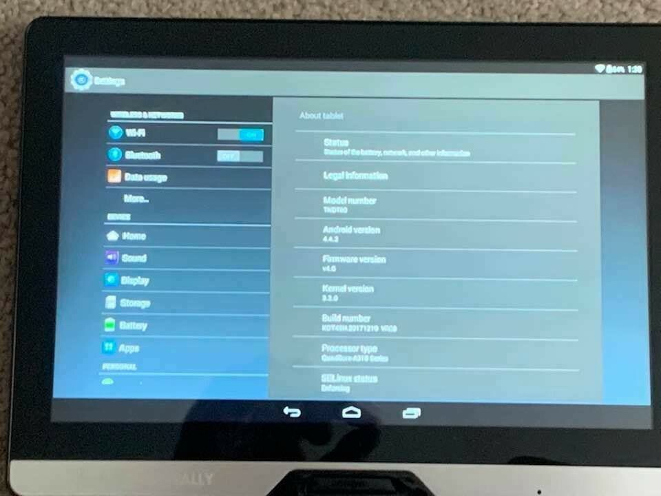 RAND MCNALLY ANDROID 4.4.2 TABLET A31s QUAD CORE PROCESSOR