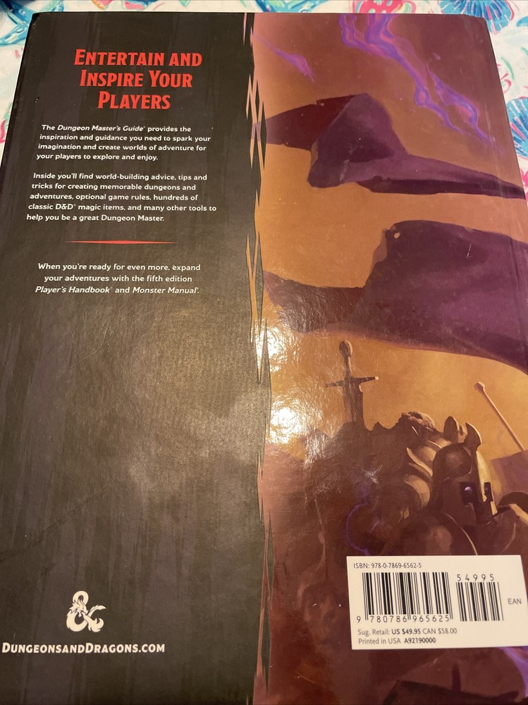Dungeons & Dragons Dungeon Master's Guide Hardcover D&D (B10)