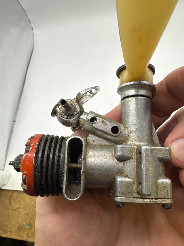 Vintage McCoy .19 Model Airplane Engine w/ Prop Good Compression Untested