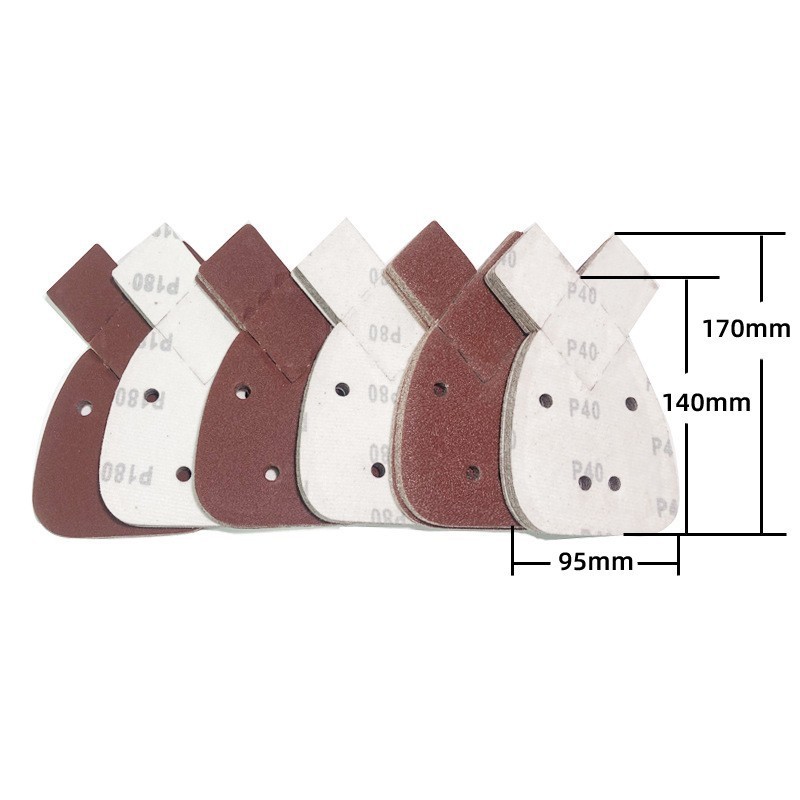 Rabbit Ear Triangular Sandpaper 4 Hole Self-Adhesive Sanding Disc 60 - 1200 Grit