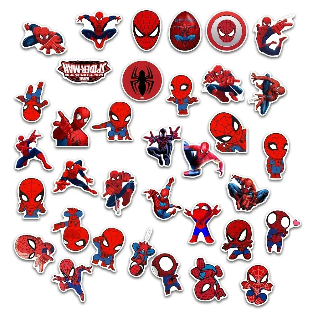 Spiderman Stickers Marvel 20 Pack Random Assortment Decal Set - US Shipping