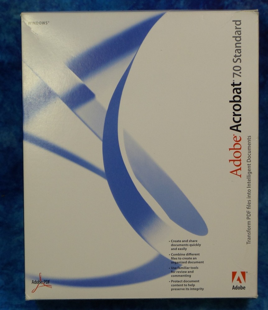 Genuine Adobe Acrobat 7.0 Standard Windows PDF Software  w/ Keys
