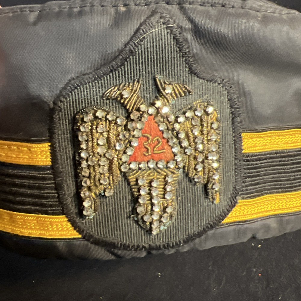 Masonic Scottish Rite 32 degree cap Hat Vintage