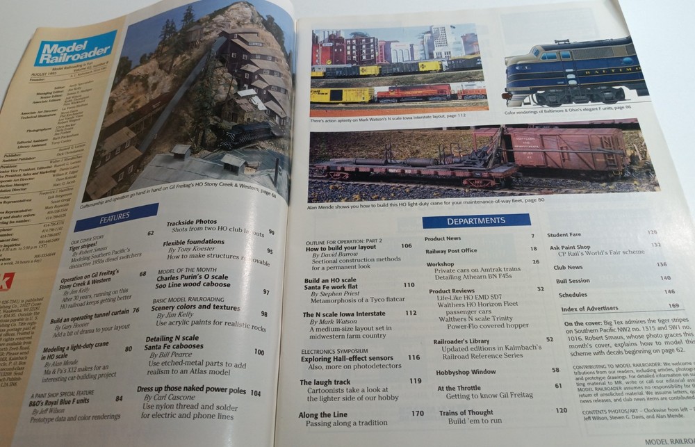 Model Railroader Magazine (August, 1995)