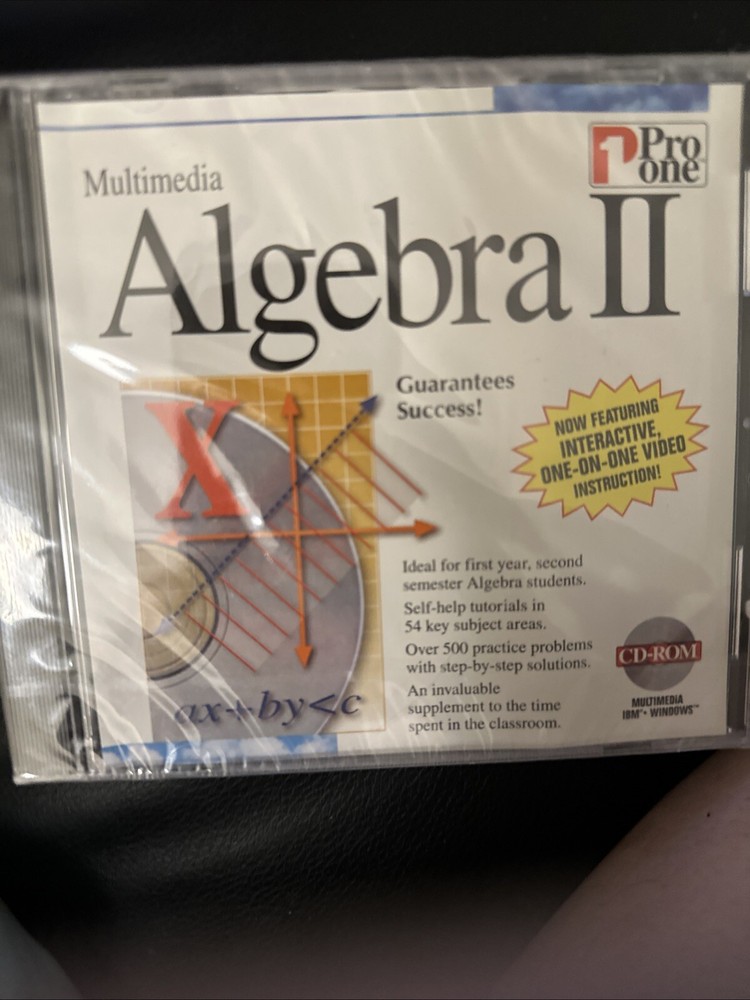 Pro one Algebra II (PC, 1995) Factory Sealed