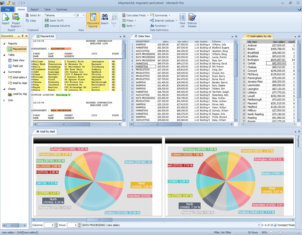 Datawatch Monarch Pro 9 Full Retail Software .