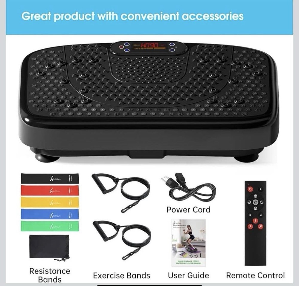 Vibration Plate Exercise Machine-Black color