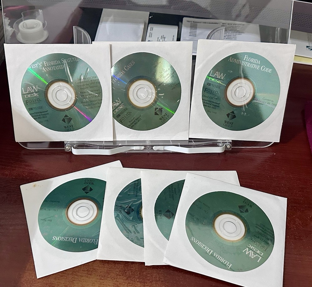 1995 Law Desk Complete Florida Law Software Program Paid $1900 ALL DECISIONS