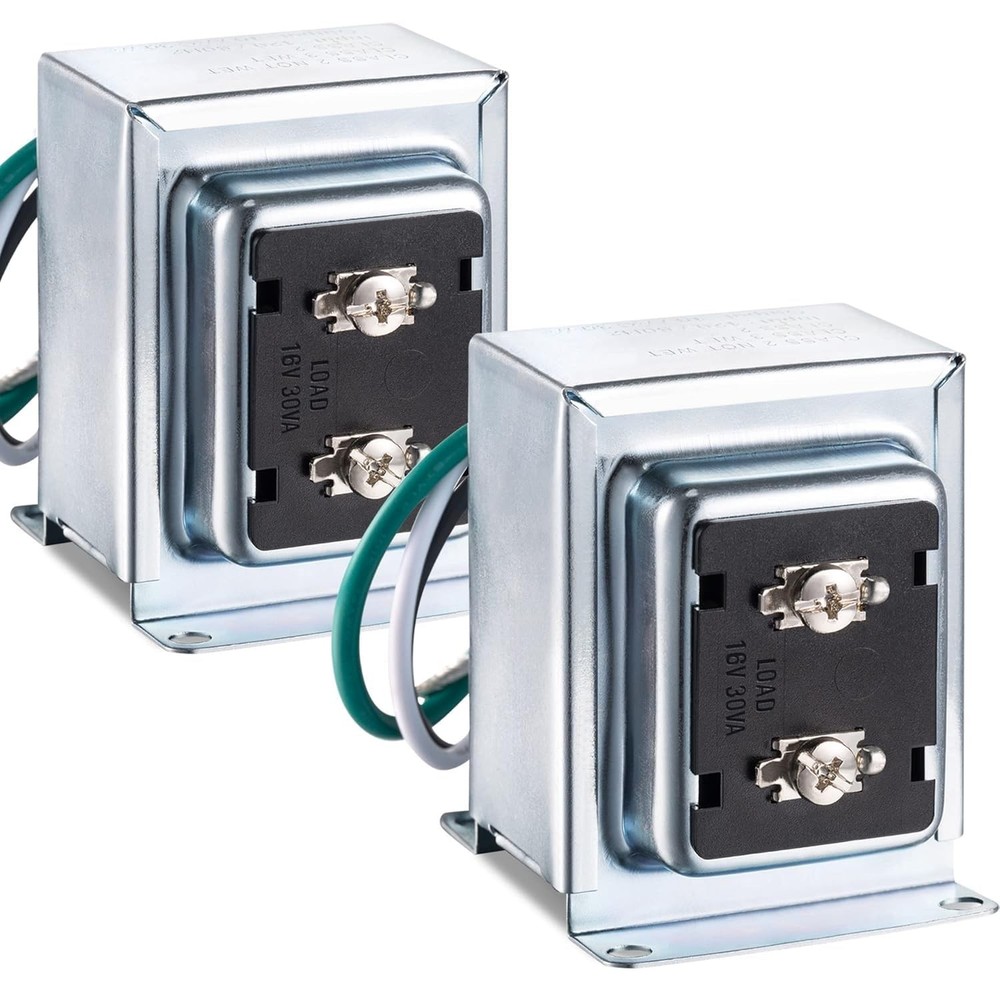 High-Value 16V 30VA Doorbell Transformer Kit, 2pc, Ring Compatible