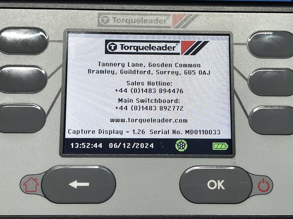 Gedore Torqueleader Capture Display Torque Analyser 036701 W/ Capture Manager