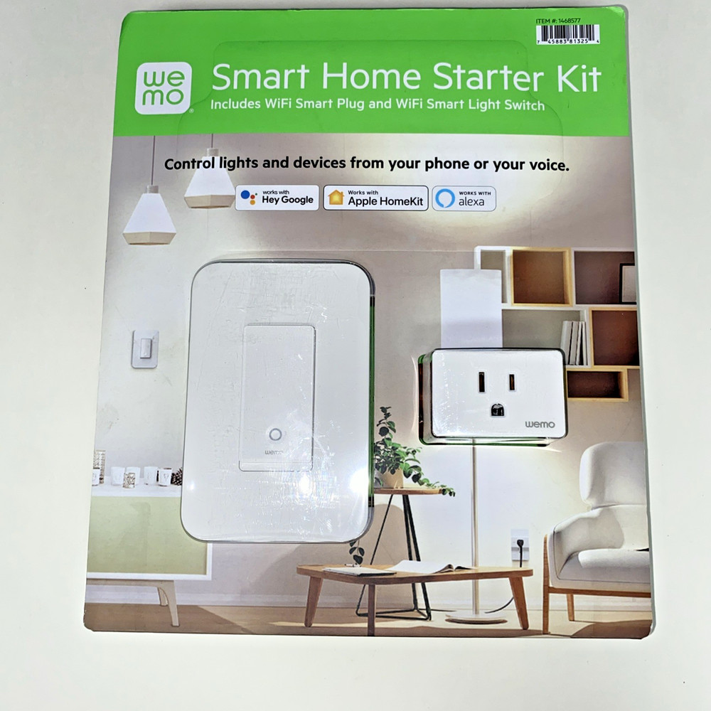 Wemo Smart Home Starter Kit Smart Plug Switch Controlled Google Apple Alexa New