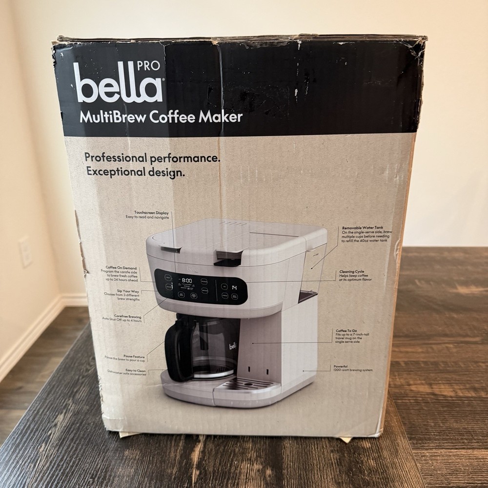 bella PRO - MultiBrew 12-Cup Drip & Single-Serve Coffee Maker - Oat Milk