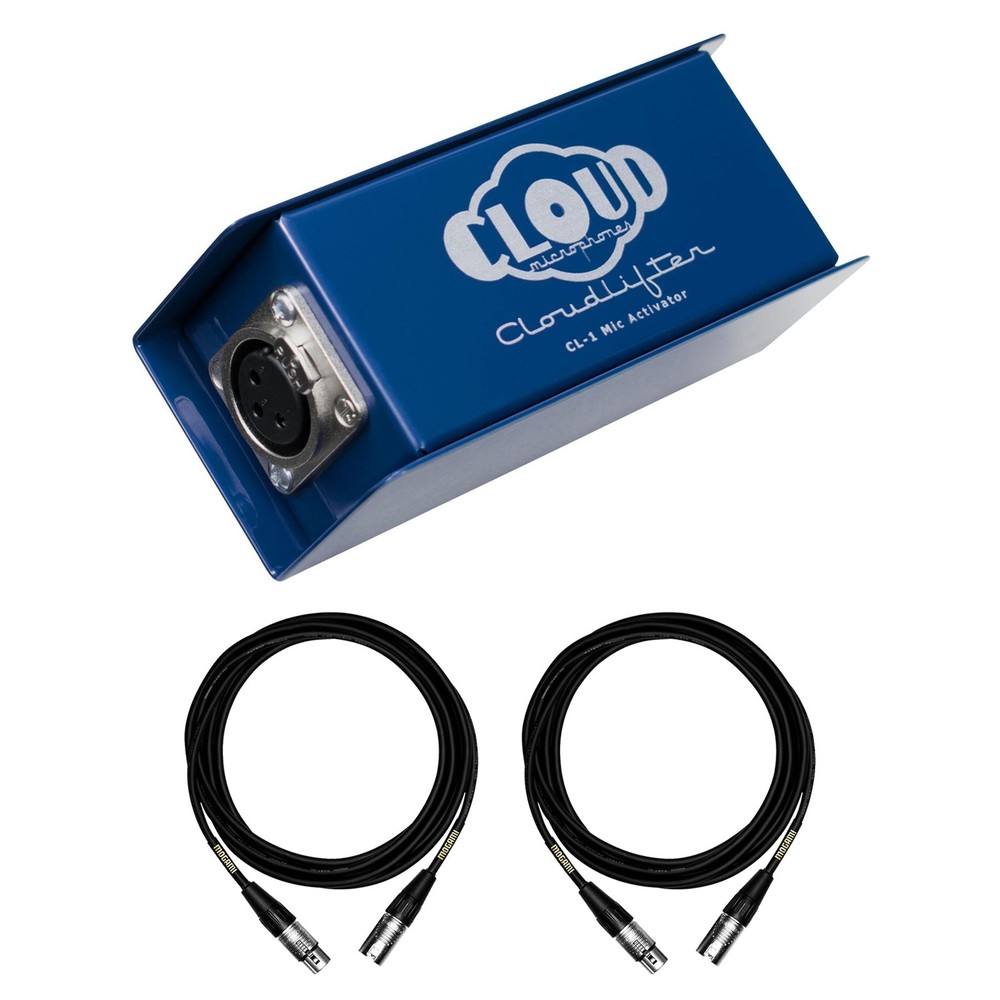 Cloud Microphones Cloudlifter CL-1 Mic Activator Bundle with Mogami XLR Cables