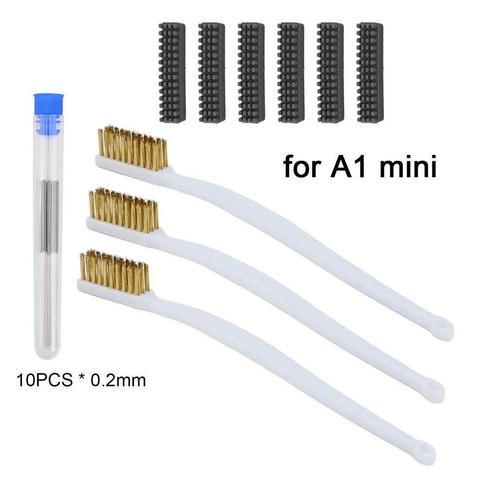For A1 Mini Compatible Nozzle Cleaner Kit with Ergonomic Handle Design