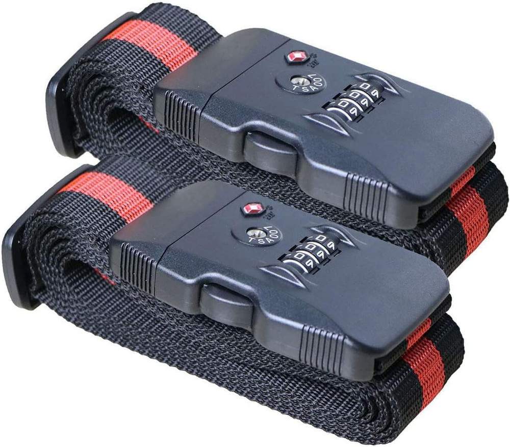 Travel Luggage Strap Adjustable Suitcase Packing Belt with TSA Combination Lock(