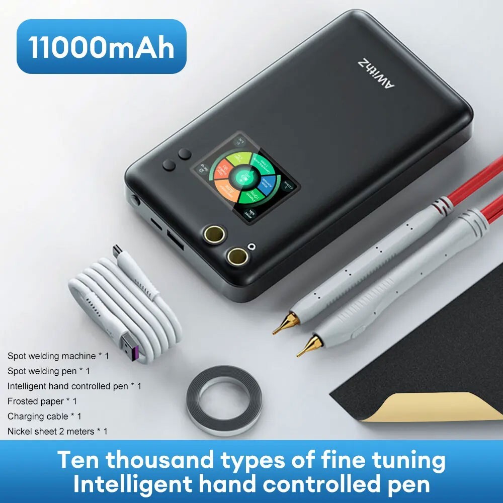 11000mAh 2" Spot Welder with Hand Controlled Pen AWITHZ U3 Enhanced Version