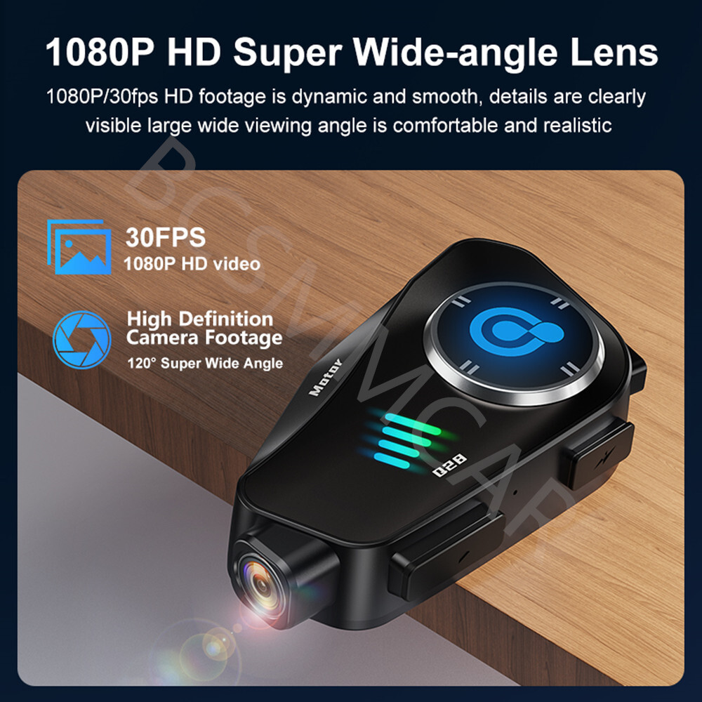 Motorcycle Helmet Bluetooth Headset Dashcam Wireless Camera WiFi Video Recorder