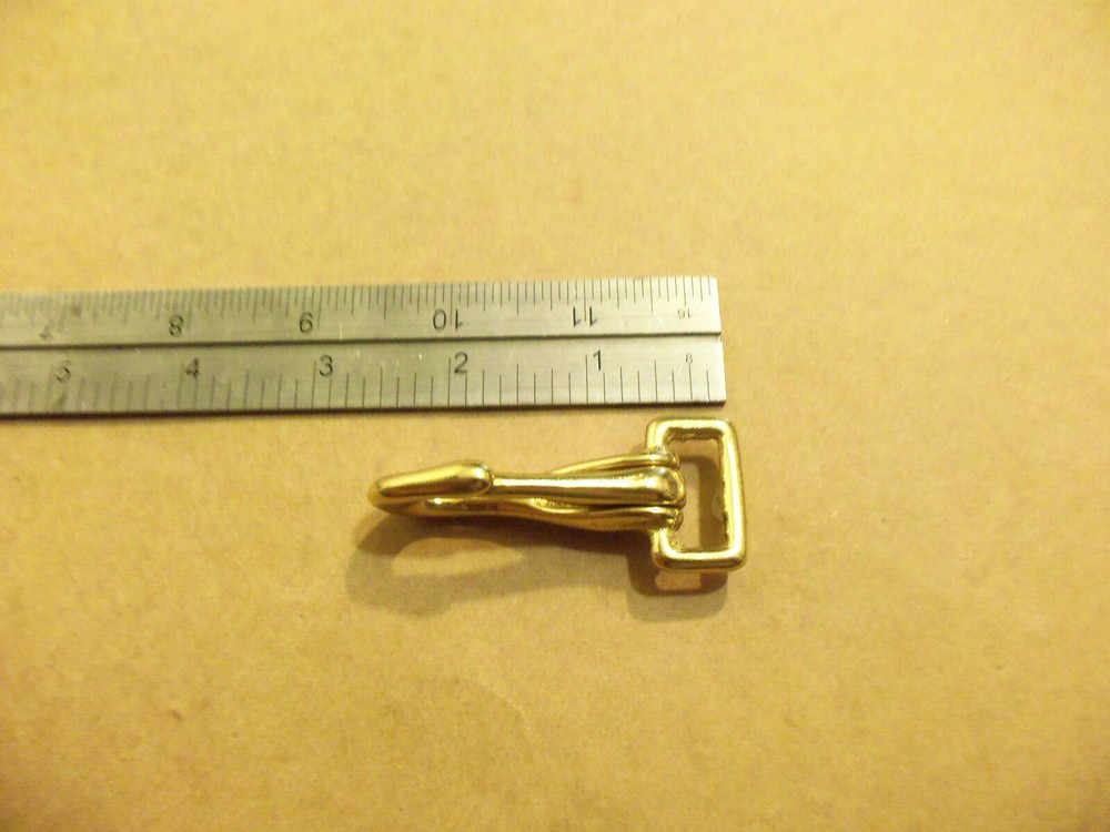 3/4" Solid Brass Halter Snap (Pack Of 2)