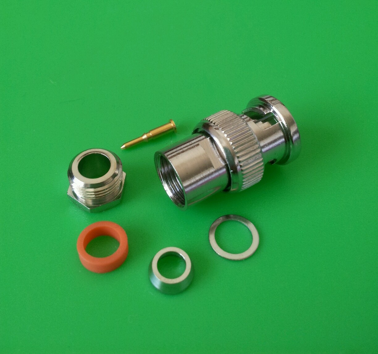 (5 PACKS) BNC Male 6-PC Solder Type Connector RG58 RG142 LMR195- USA Seller