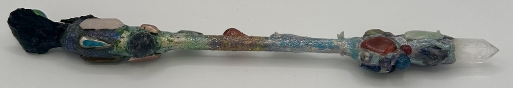 "Elestial Tide" A Focus Wand by Wandsmith Randi Lee