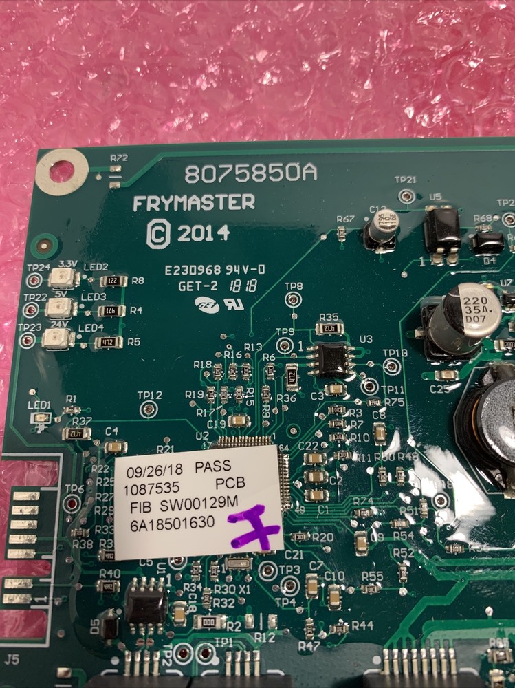 FRYMASTER 1087535 PCB ASSY, 8075850A, 4060066