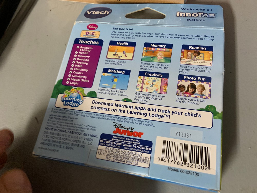 VTech Innotab - Disney Doc McStuffins - Problem Solving - New - Sealed