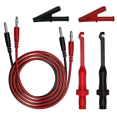 4mm Banana PlugTest Leads Kit Digital Electrical Test Probes Back Probe 6pcs