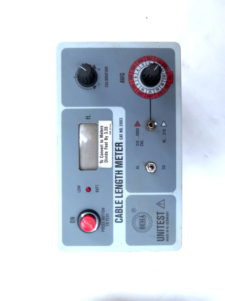 Beha / Greenlee KLM 2003 Cable Length Meter 12Vdc