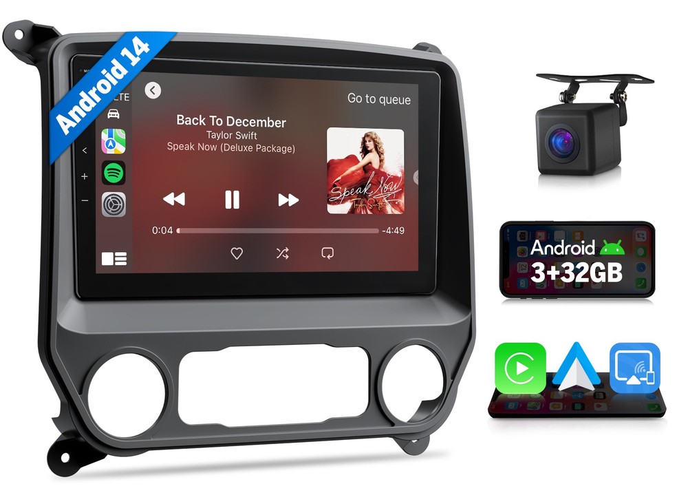 Eonon GMSX7 Android 14 10.1"for Chevy Silverado 2014-2018 CarPlay Car Stereo GPS