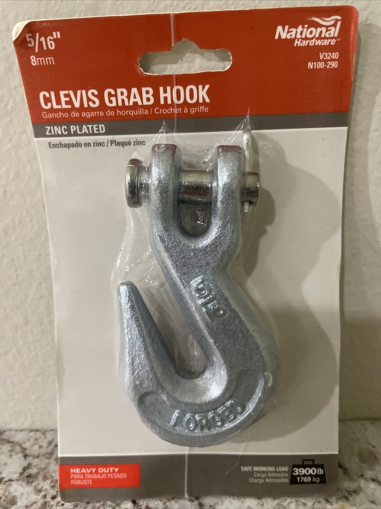 N100-290 5/16 Clevis Grab Hook - Quantity 1
