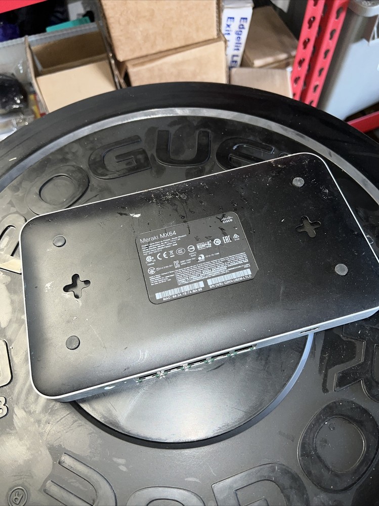 Cisco Meraki MX64 Cloud Managed Firewall | Cosmetically flawed | Unclaimed