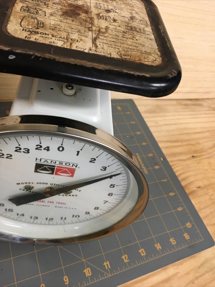 VINTAGE HANSON MODEL 4000 Utility SCALE MAX 25 LBS