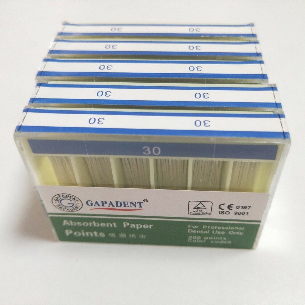 5Packs 30# Absorbent Paper Points Root Canal 200pcs/Pack
