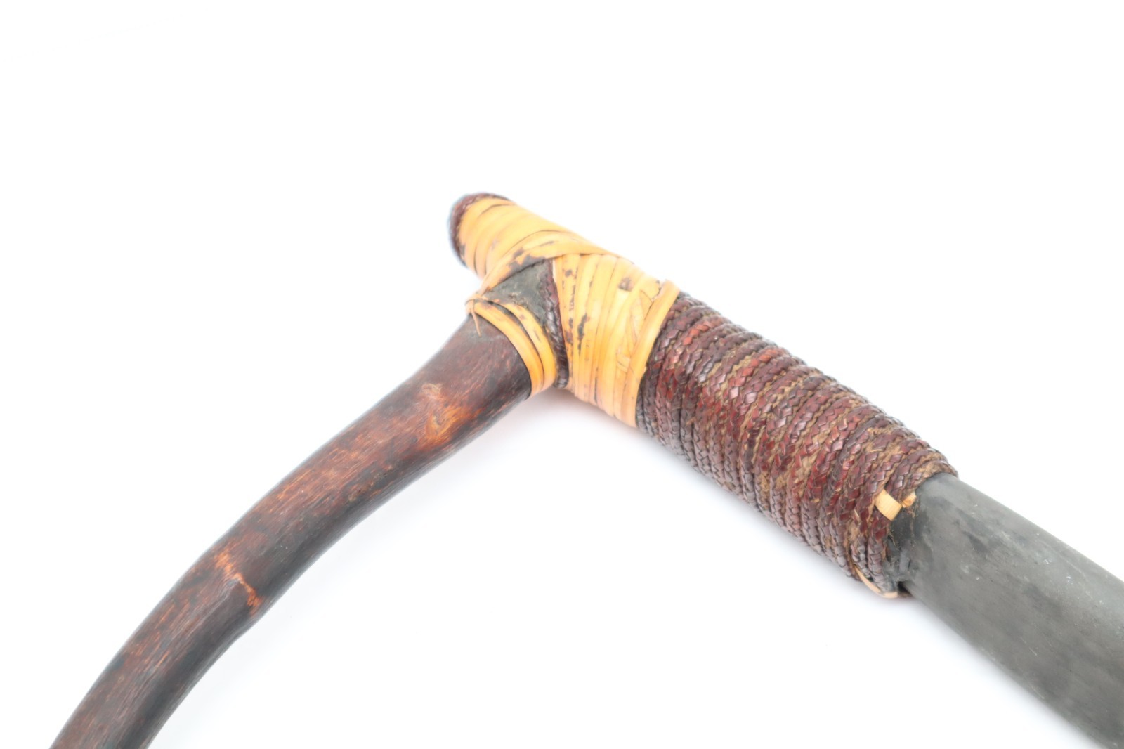 Vintage Papua New Guinea Stone Axe Weapon Adze 17.25" Oceania