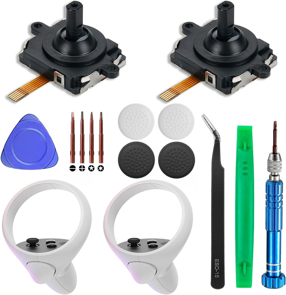2 Pack Joystick Replacement for Oculus Quest 2/3 Controller/Meta Quest 2/3 Contr