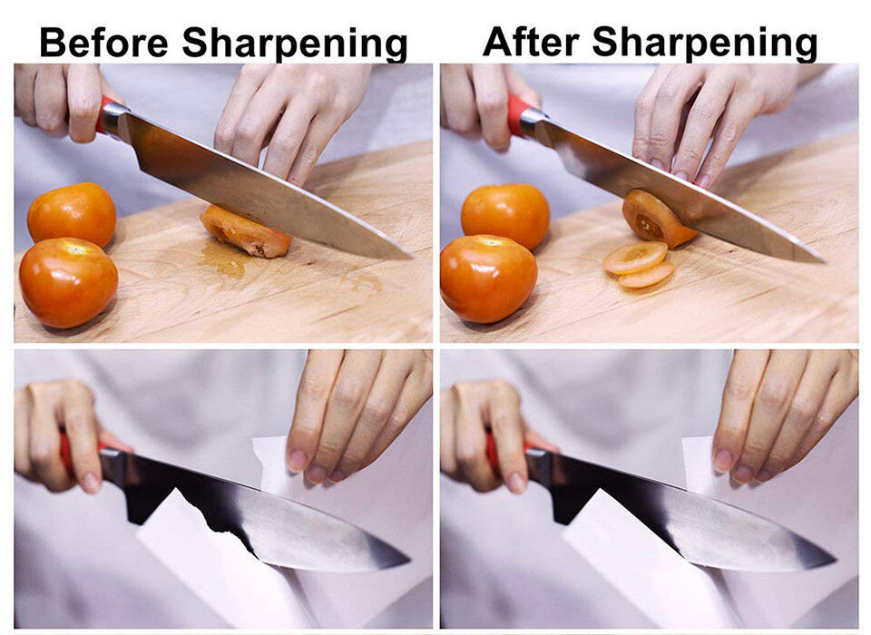 4PCS Knife Sharpening Water Stone 1000/6000 Grit Kitchen Whetstone Sharpener