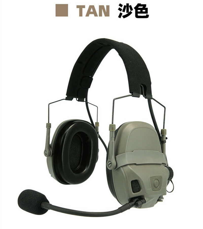 FMA FCS AMP Upgraded Dual Channel Pickup Noise Reduction Tactical Headset Set