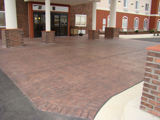 Concrete Border Stamp Roller Set - Decorative Worn Brick 8" by Walttools