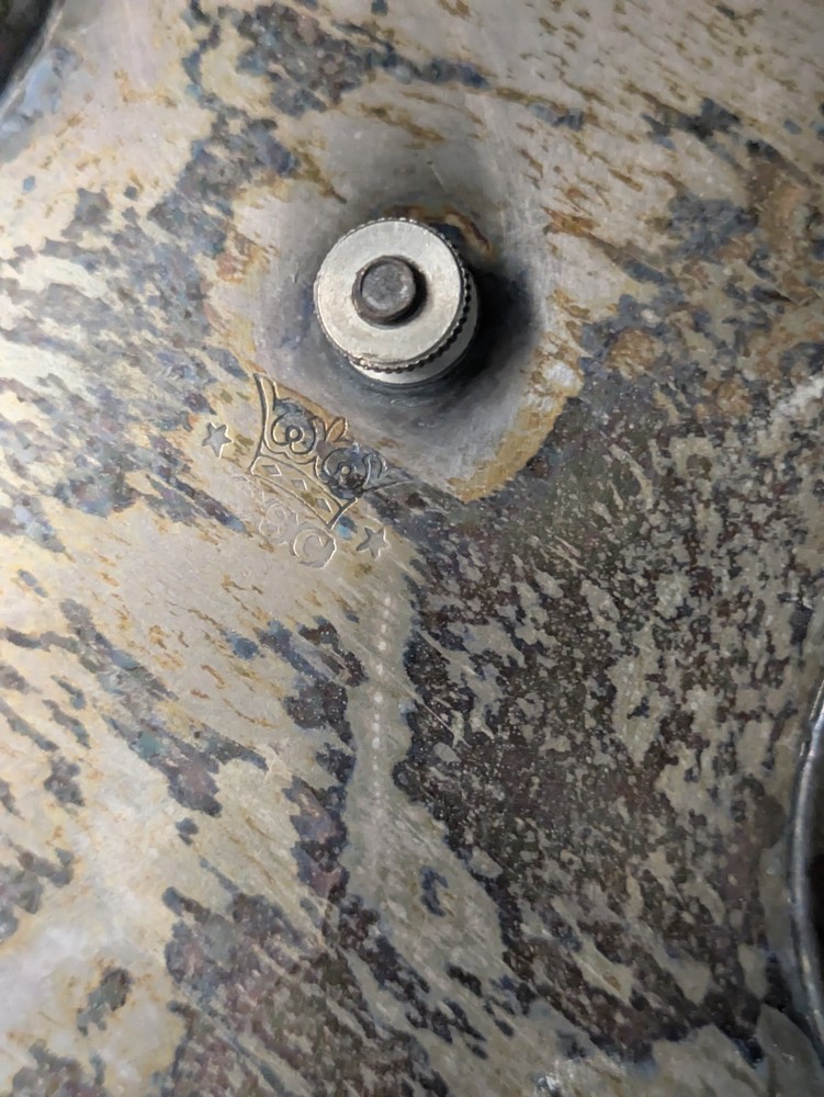 Vintage Silver Plated Floral Condiment Jam Caddy w Spoons Crown Stars Mark