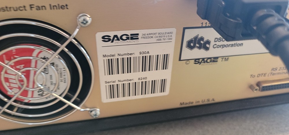 Sage Instruments 930A Communications Test Set *untested*