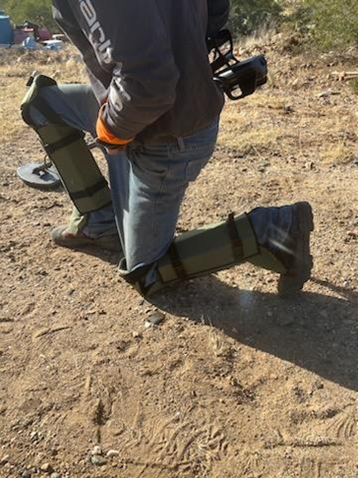 Nugget Stalker® for Metal Detector Leg Gaiter Protection w/ built in Knee Pads