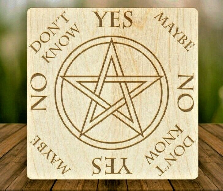 MEDIUM Pentacle Pendulum Board HANDMADE for Wicca, Witch, & Pagan [6"] Pentagram