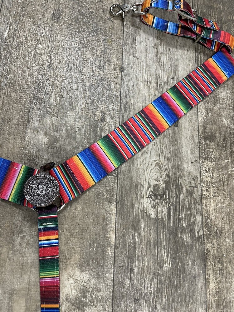 nylon horse breast collar Serape Design