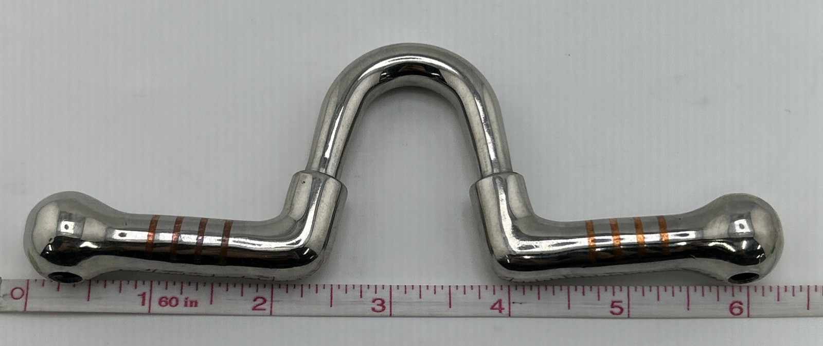 Ported Mullen Mouth Horse Bit w/ Copper Inlays Western Curb Mouthpiece 6.25" OAL