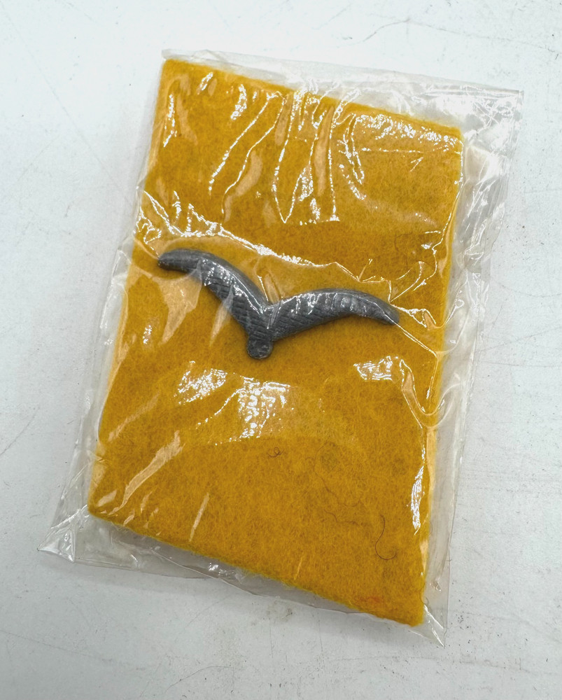PAIR WW2 German Luftwaffe Flight Yellow Collar Tabs Insignia ORIGINAL CELLOPHANE