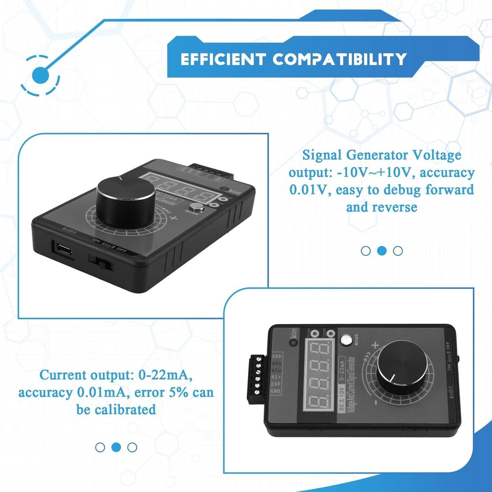 0420MA DC 010V GeneratorAnalog Generator with 4Digit LCD Display